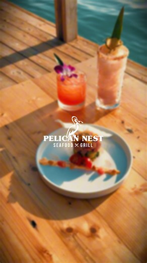 From sea to table, each plate tells a story 🦐🍹 Fresh flavors, island soul, and a view you won’t forget! | Pelican Pier Aruba