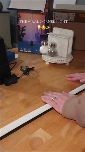 Brighten your space with ambient corner lighting! #cornerlight