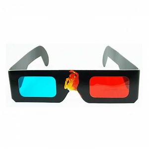 Universal Paper Anaglyph 3D Glasses Paper 3D Glasses View Anaglyph Red/Blue 3D Glass for Movie Video