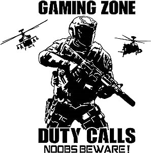 Gamer Stickers for Wall Automotive Stickers Shooting Game Gifts for Gamers Men Gaming Room Decor for Boys Teens Room