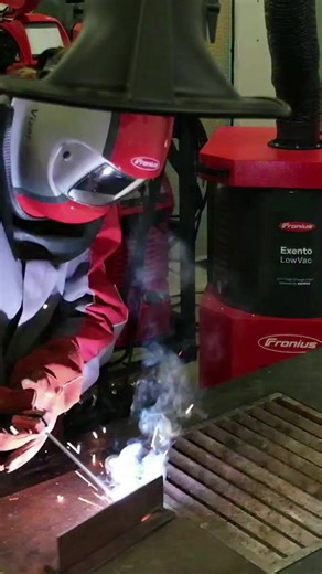 1.2K views · 17 reactions |  #welding Fume ➡️ no fume. Our #ExentoLowVac in action! #froniuswelding #froniususa #weld #weldeveryday #weldinglife #unleashyourweldingpotential | Fronius USA | Facebook