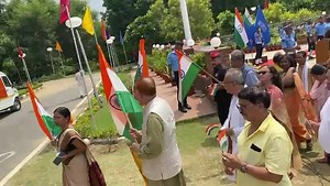 #TirangaYatra at IGNOU HQ Prof Nageshwar Rao IGNOU VC along with other officials of IGNOU , Staff members, and IGNOU Campus Residents took part in the Yatra. | Indira Gandhi National Open University