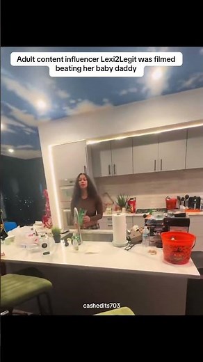 Adult content influencer Lexi2Legit was filmed beating her baby daddy #trending #viral