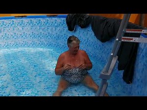 First Swim in our pool