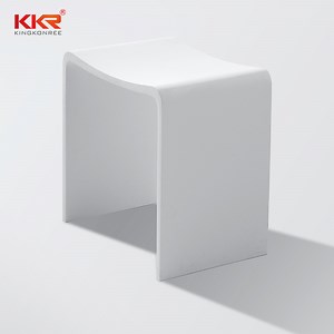 [Hot Item] Top Quality Vanity Stool Stone Chair for Toilet and Step Stool for Shower Room