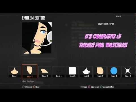 Call of Duty Black Ops 2 : Girl Emblem Tutorial