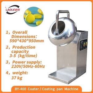 [Hot Item] by-400A Industrial Tablet Candy Cashew Nuts Sugar Chocolate Peanut Coating Pan Machine