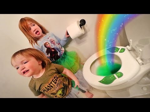 FAMiLY caught a LEPRECHAUN!! Niko & Adley St Patrick’s Day routine trap, pots of gold hide n seek!