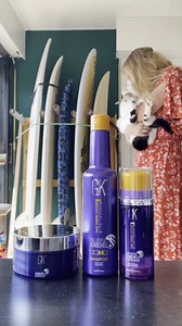 Protect and enhance your blonde hair with GK Hair's Silver Bombshell line - shampoo, leave-in conditioner, and Ultra Blonde Bombshell Masque. These products fight brassy tones and are free from harsh chemicals. #Gkhair #Juvexin #Globalkeratin #Gkhairproducts #GKHairSilverBombshell #HairProtection #EnhancedBlonde #HairLove #HairTransformation | GK Hair