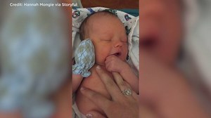 Birth mom records emotional video for newborn son to explain giving him up for adoption