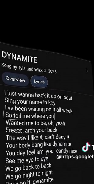 Dynamite: Tyla & Wizkid Lyrics Unveiled