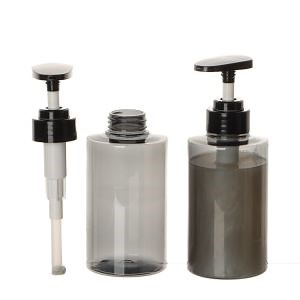 [Hot Item] Wholesale Plastic Round Flat Shampoo Shower Gel Lotion Pump Bottle 500ml