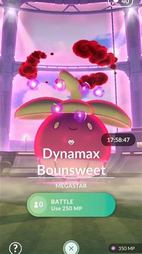 First Ever 😱Dynamax Bounsweet Raid in full evolution Tsareena pokemon go #soparstart #pokemon