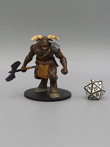 BEHOLD! A Minotaur Miniature! - Hand Painted or Primed - TTRPG D&D Mini - 14k Resin 3D Printed for Ultra-fine Detail! - Etsy