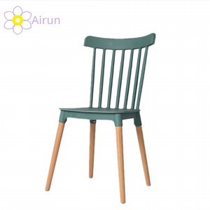 [Hot Item] Modern Wooden Coffee Shop Chairs Restaurant White Windsor Dining Chair