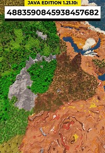 Half Badlands Caldera Minecraft seed: Epic world exploration