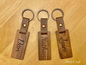 Customized Wood Keychain - Etsy