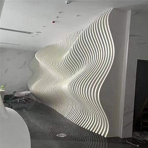 [Hot Item] Metal Ceiling Design Acoustical Ceiling Baffles Wave-Like Ceilings