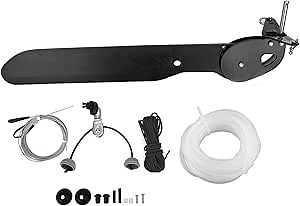 VGEBY Canoe Rudder, Aluminium Alloy Canoe Kayak Rudder Foot Direction Control Tackle Kit for Kayak Fishing Boat Rowing Supplies