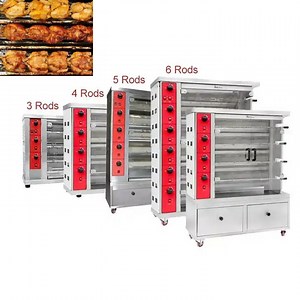 [Hot Item] Commercial Rotisserie Electric Gas Chicken Roaster Meat Rotary Grill Rack Machine for Restaurant