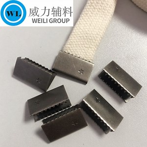 [Hot Item] Metal Clip for Cord Ending Cord End Terminals Metal Brass Cord Lock for Ribbon, Tape, Elastic