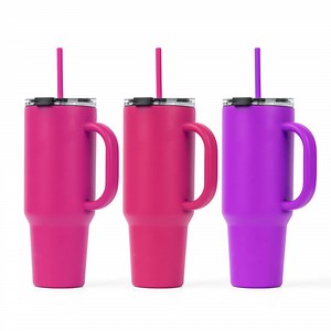 [Hot Item] Custom Logo 40 Oz Vacuum Insulated Stainless Steel Tumbler with Straw