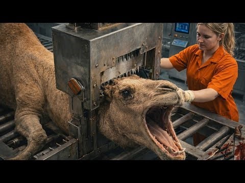 Inside The Camel Slaughter Factory – How Camel Skin Becomes Million-Dollar Products (Full Process)