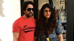 #CelebWatch | Ayushmann Khurrana was spotted with wife Tahira Kashyap and kids in Juhu today. The actor and his wife stopped to pose for the shutterbugs. #AyushmannKhurrana #Bollywood | NDTV