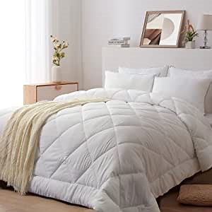 King/California King Comforter - Goose Down Alternative - Ultra-Soft - Premium 1800 Series - All Season Warmth - Bedding Comforter (King/Cal King, White)