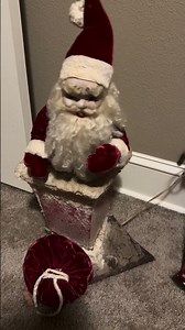 Harold Gale Santa in the chimney