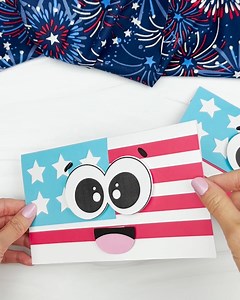 5.6K views · 18 reactions |  Flag Card Craft ✂️ Get the template on the blog | Simple Everyday Mom | Facebook