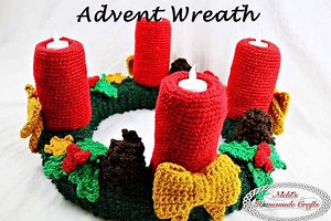 Advent Wreath for Christmas - Free Crochet Pattern