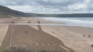 13K views · 177 reactions | A hive of activity here today at Woolacombe Beach as we welcome warmer temperatures this May | Woolacombe Holiday Cottages | Facebook
