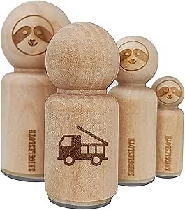 Fire Truck Engine Fireman Firefighter Symbol Rubber Stamp for Stamping Crafting Planners - 1 Inch Medium