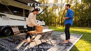 MontVoo Outdoor Rug 8x10 Waterproof-Patio Rug Mat Outdoor RV Camping Picnic Beach Mat Plastic Straw Rugs Outside Outdoor Area Rugs for Balcony Deck Backyard Brown