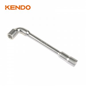[Hot Item] Kendo Socket Wrench Tools Hand Tool High Carbon Steel Hex Key L-Types of Spanner L Shaped Socket Wrench with Hole