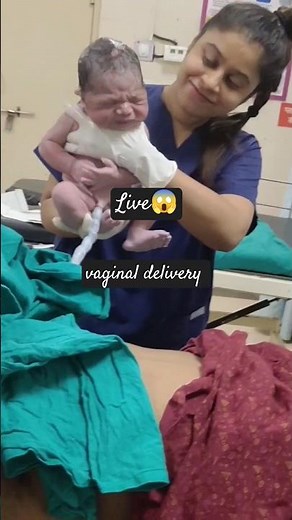 live vaginal birth#newborn baby#🤱🤱