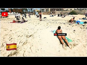 4K🇪🇸☀️Beautiful SPANISH GIRLS at the BEACH | Palma de Mallorca, Spain 💃🏼🏖 April 2022