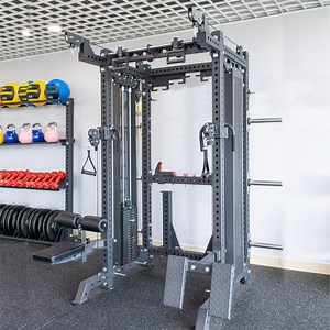 [Hot Item] Factory Wholesale Gym Equipment Multifunctional Cable Power Rack with Pulley System and Rack Training Accessories