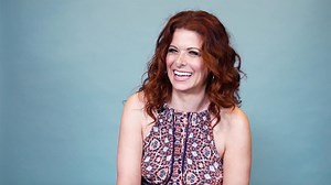 Debra Messing shares the journey to loving her curly, red hair