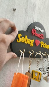 Wooden Home Key Holder #keyringholder #woodenkeyringholder | Door Nameplate