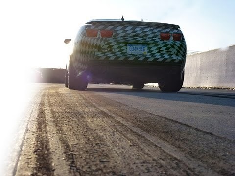 Burnout in the 2012 Chevrolet Camaro ZL1