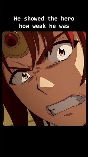 He showed the hero how weak he was 😳 #anime