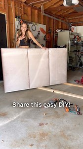 DIY headboard using all repurposed materials! This is the cheapest project I’ve done in ages and made this headboard look like the version that cost $550! What do you think?? #diyheadboard #diyprojectsforteens #velvetheadboard #modernheadboard #easydiys #easydiyprojects | Welcome to the Woods