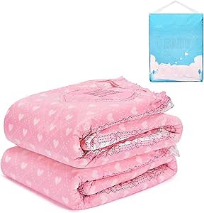 Littleforbig Adult Printed Diaper 2 Pieces - Blushing Baby (X-Large 48"-56")