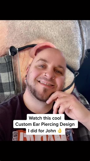 Custom Ear Piercing Design for John