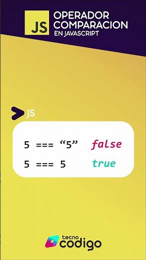 Operador comparación en JavaScript