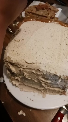 My love made me a carmal apple, brown butter, butter cream spice cake for my birthday 🥳 #reels #cake #birthdayboy #baking | Scrap