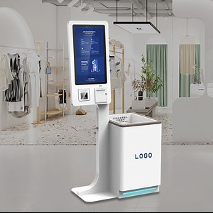 [Hot Item] 15.6-Inch RFID Self-Checkout Kiosk for Apparel Bulk RFID Clothing Scanner Software