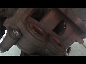 DIY How to replace c4500 c5500 gmc topkick Chevy kodiak rear brake pads 4x4 4wd